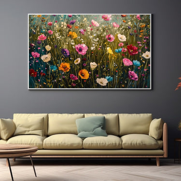Wild Flowers Acrylic Painting